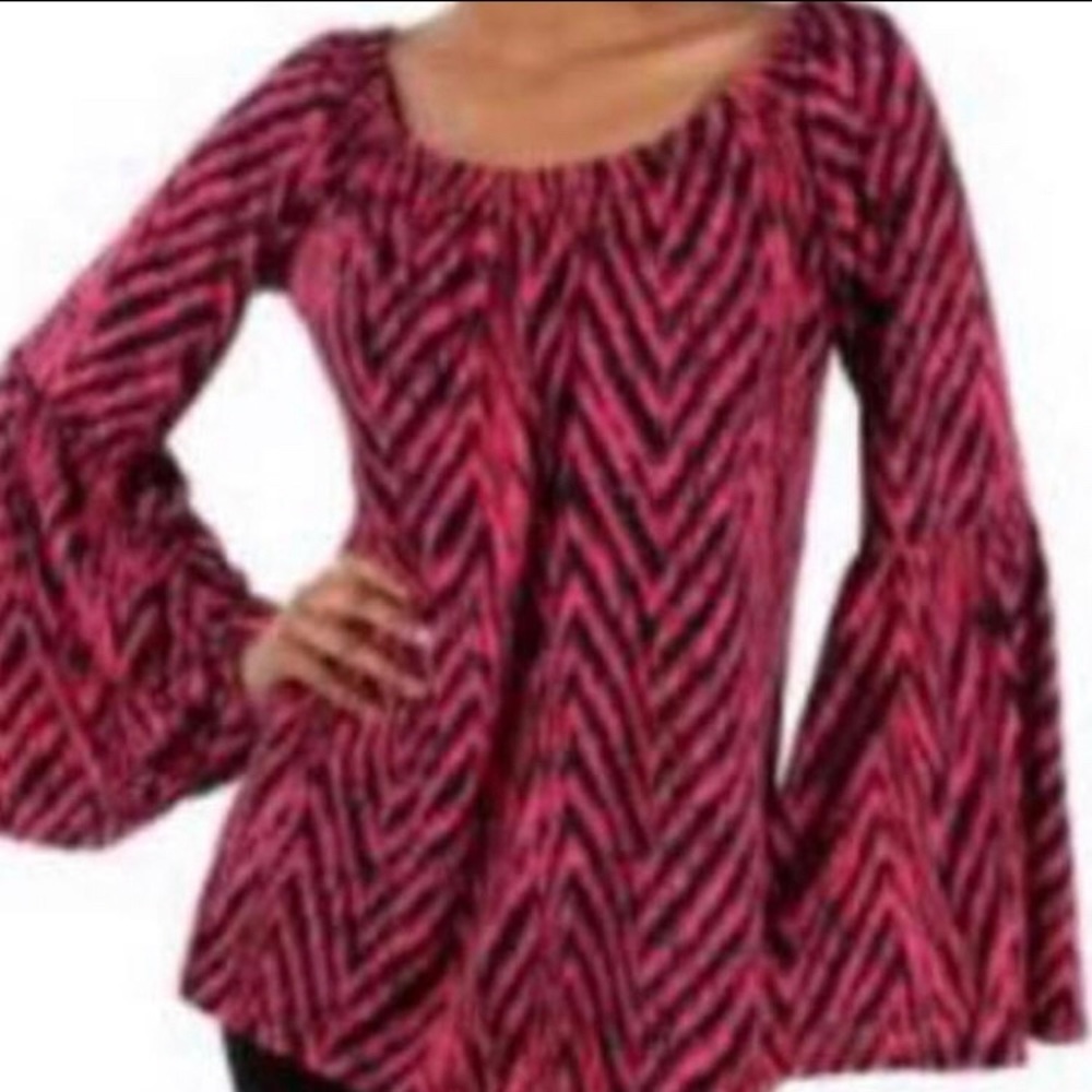 New Ladies pink and black tops